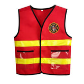 Children's Fire Fighter Vest 6-piece Set As The Light Goes Out Cosplay Clothes